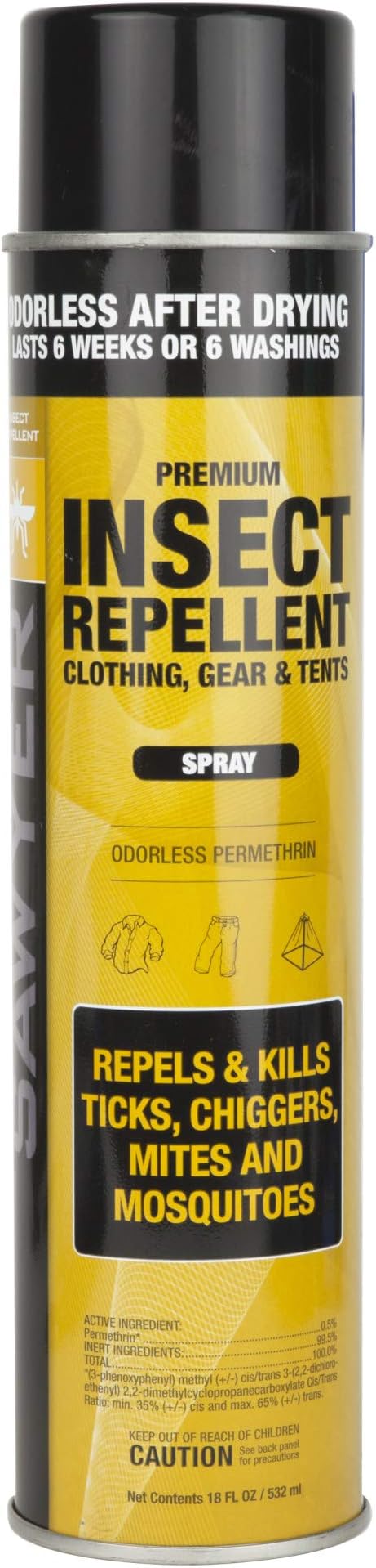 SAWYER PRODUCTS Premium Permethrin Insect Repellent for Clothing, Gear & Tents