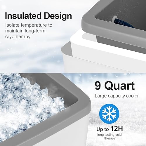 Miniatura 3 de Máquina de terapia de frío para hombro después de la cirugía con temporizador programable, panel en bucle, máquina de hielo para reemplazo de