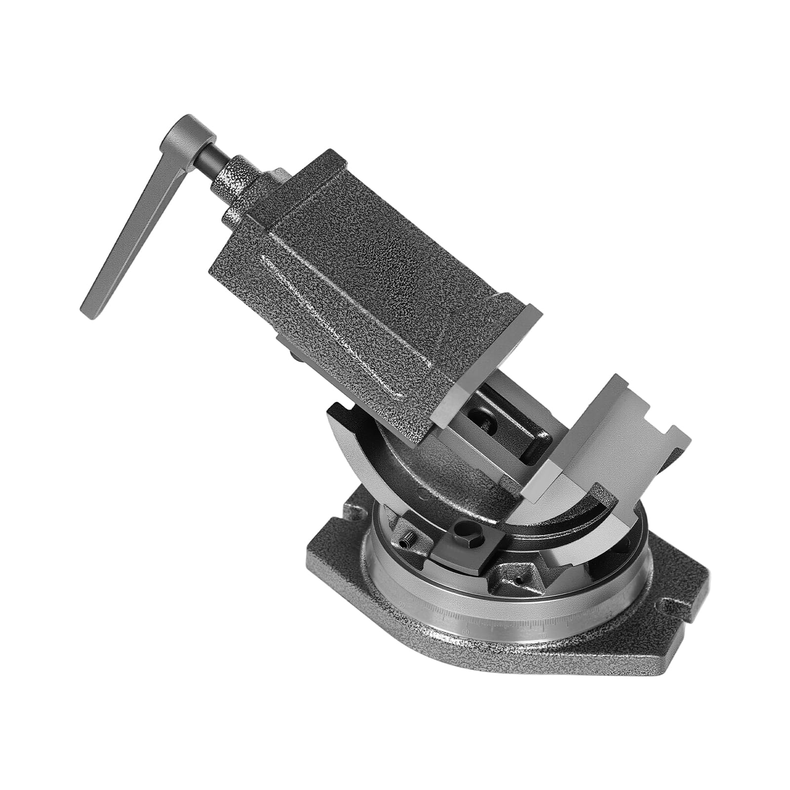 Schraubstock, Selbstjustierender Mini-Tischschraubstock, 100 mm Backenbreite, 2-in-1-Mehrzweck-Hochleistungs-Schraubstock für Schleifmaschinen, Fräsmaschinen, Haus