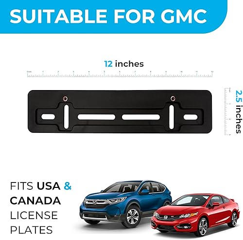 Miniatura 2 de Soporte de placa de parachoques delantero para Honda | Juego de soportes de placa con 4 tornillos únicos y kit de llave, kit de montaje de etiqueta