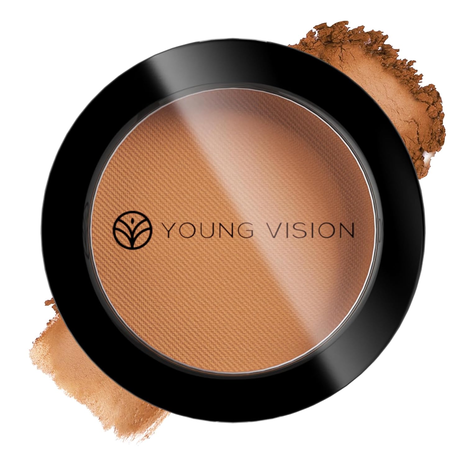 YOUNG VISION Matte Bronzer Powder, 24HR Waterproof & Long Lasting Sun-Kissed Glow, Lightweight Blendable Face & Body Bronzer, Cruelty-Free Powder Bronzer, Sweatproof Pressed Powder Face Makeup (02)