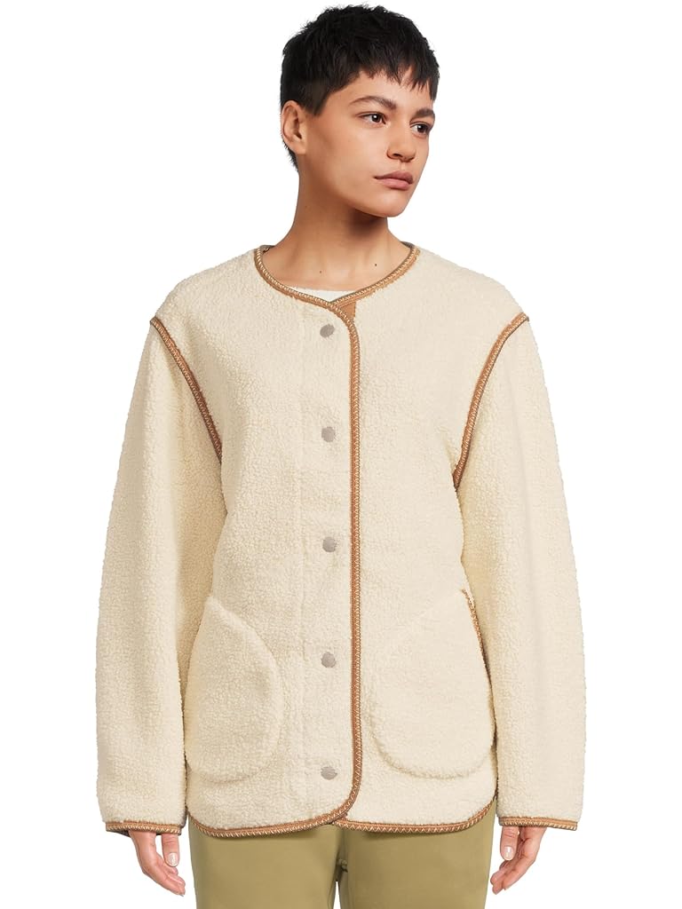 White UGG Emmersyn Uggbraid Jacket