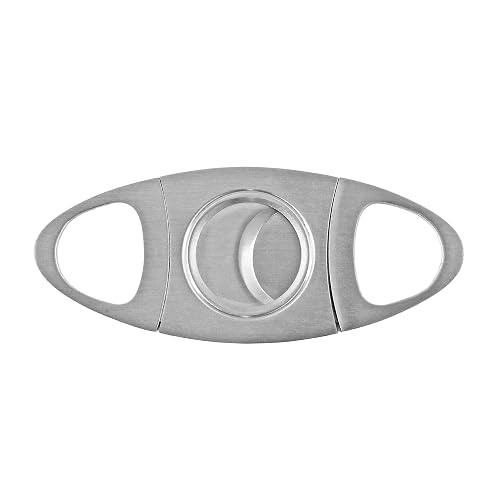True Escudo Cutter-Stainless Steel Metal Double-Bladed Snipper, Cigar Splitter Accessories,