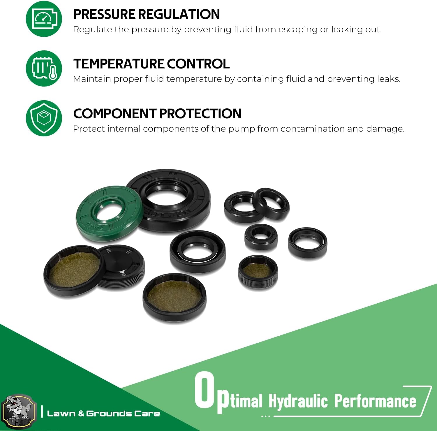 72994 Transaxle Seal Service Kit for Hydro-Gear ZT-2800 ZT-3100 ZT-3200 and ZT-3400 Rebuild, Charge Pump Gerotor Seal Part, 30-piece set