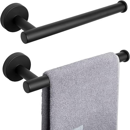 NearMoon Toallero de manotoallero, barra de toalla de mano gruesa de acero inoxidable para baño, toallero montado en la pared a prueba de óxido,