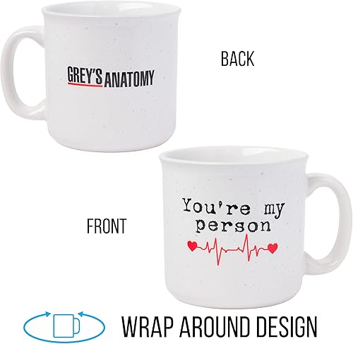 Miniatura 5 de Silver Buffalo Grey's Anatomy You're My Person - Taza de cerámica para caravana, 20 onzas