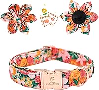 Vista 48 de Lionheart glory Collar de perro con bandera estadounidense, collar de flores para perro del 4 de julio, resistente y ajustable, collar patriótico