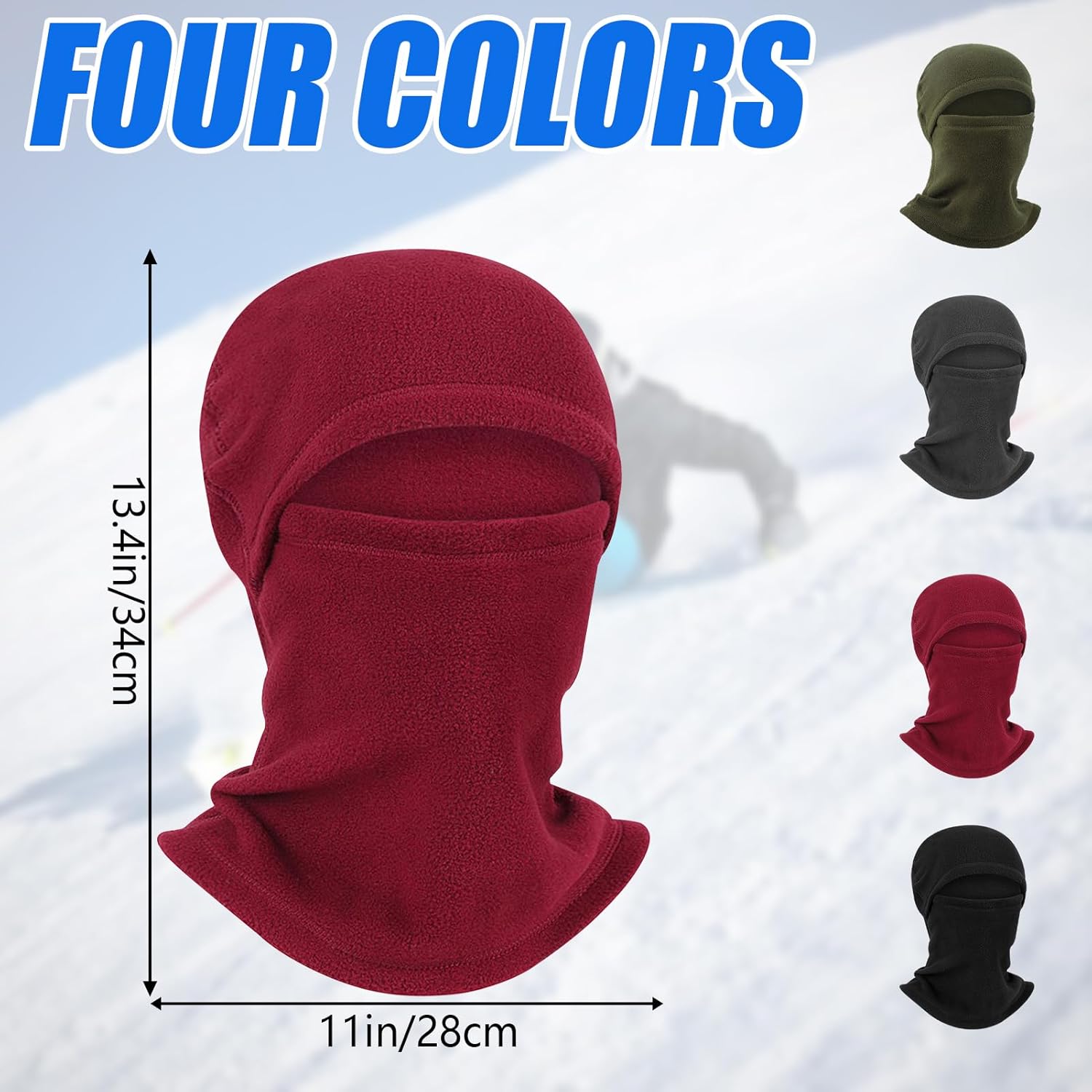 Full Face Cover Winter Warm Fleece Balaclava Face Mask - Image 2