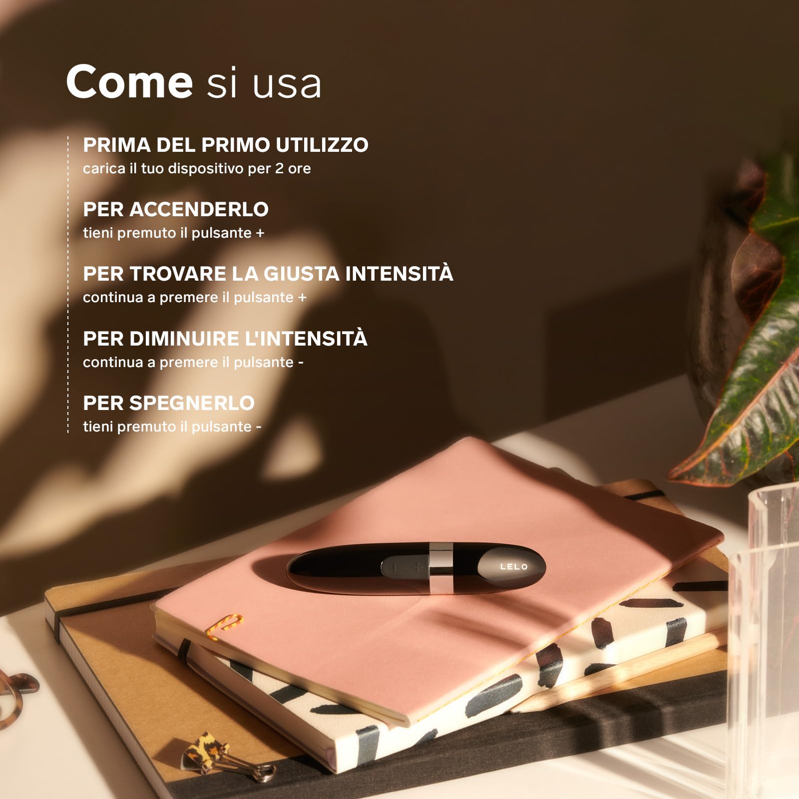 LELO MIA 2, Deep Rose Massaggiatore per Donna a Forma di Rossetto, Mini Vibratore Portatile Segreto da Donna con USB, Vibratori Clitoride Donna, Vibratori Donna