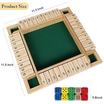 ダイス 4個 Amazon.co.jp: GOTHINK 1~4人で遊べるサイコロゲーム 11.3インチ