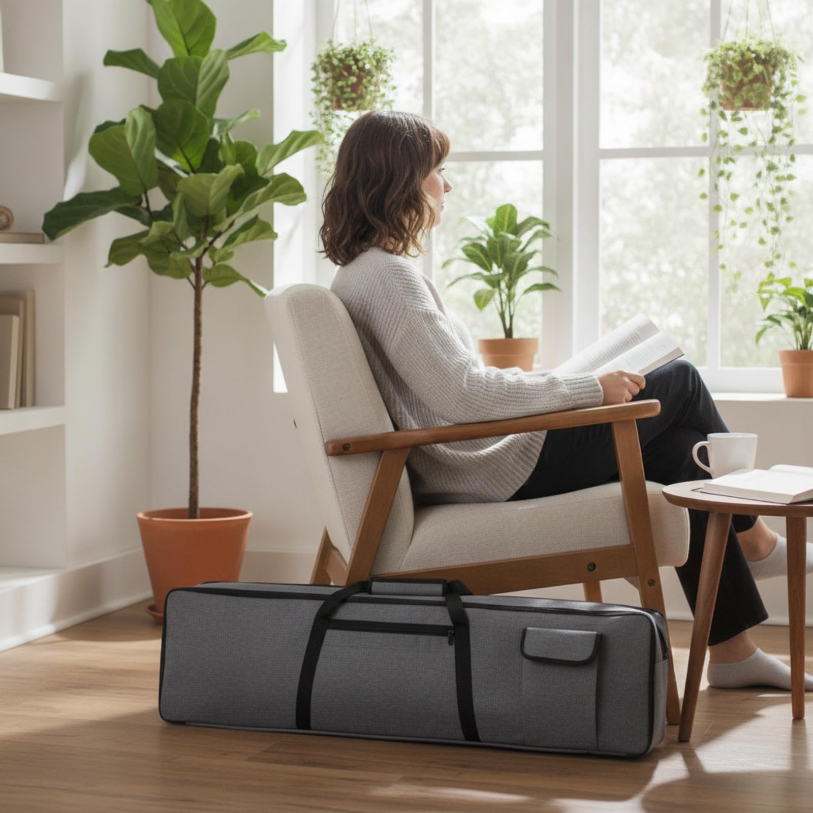 Qianly Custodia Imbottita Borsa Portatile per Tastieristi, Casa, M, 61 Key