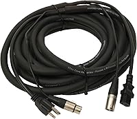 Vista 3 de Elite Core Cable de altavoz alimentado de 25' XLR+AC PA25