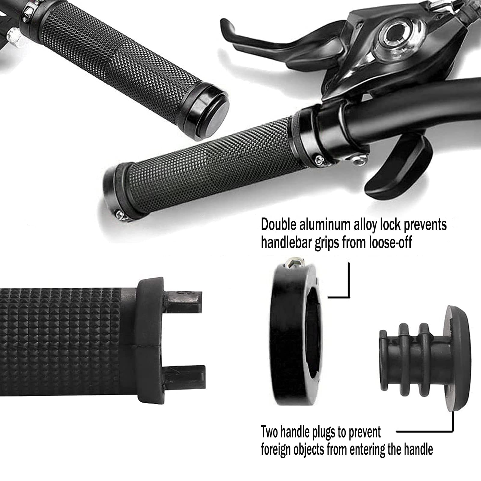 Manopole gomma a manubri per biciclette | Acquisti Online su
