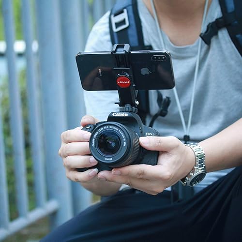 Miniatura 2 de ULANZI ST-06S Soporte de zapata caliente para teléfono con adaptador de montaje de trípode flexible para teléfono con doble soporte de zapata fría