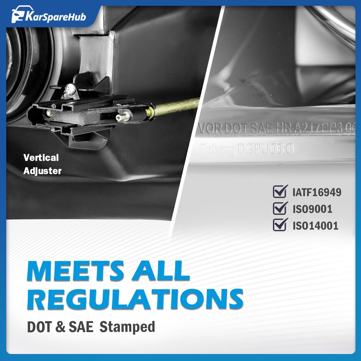 Headlights W/Bulbs for 2006-2008 Dodge Ram 1500/2500/3500, 2009 Dodge Ram 2500/3500 Old Body Style Only, Driver & Passenger Side