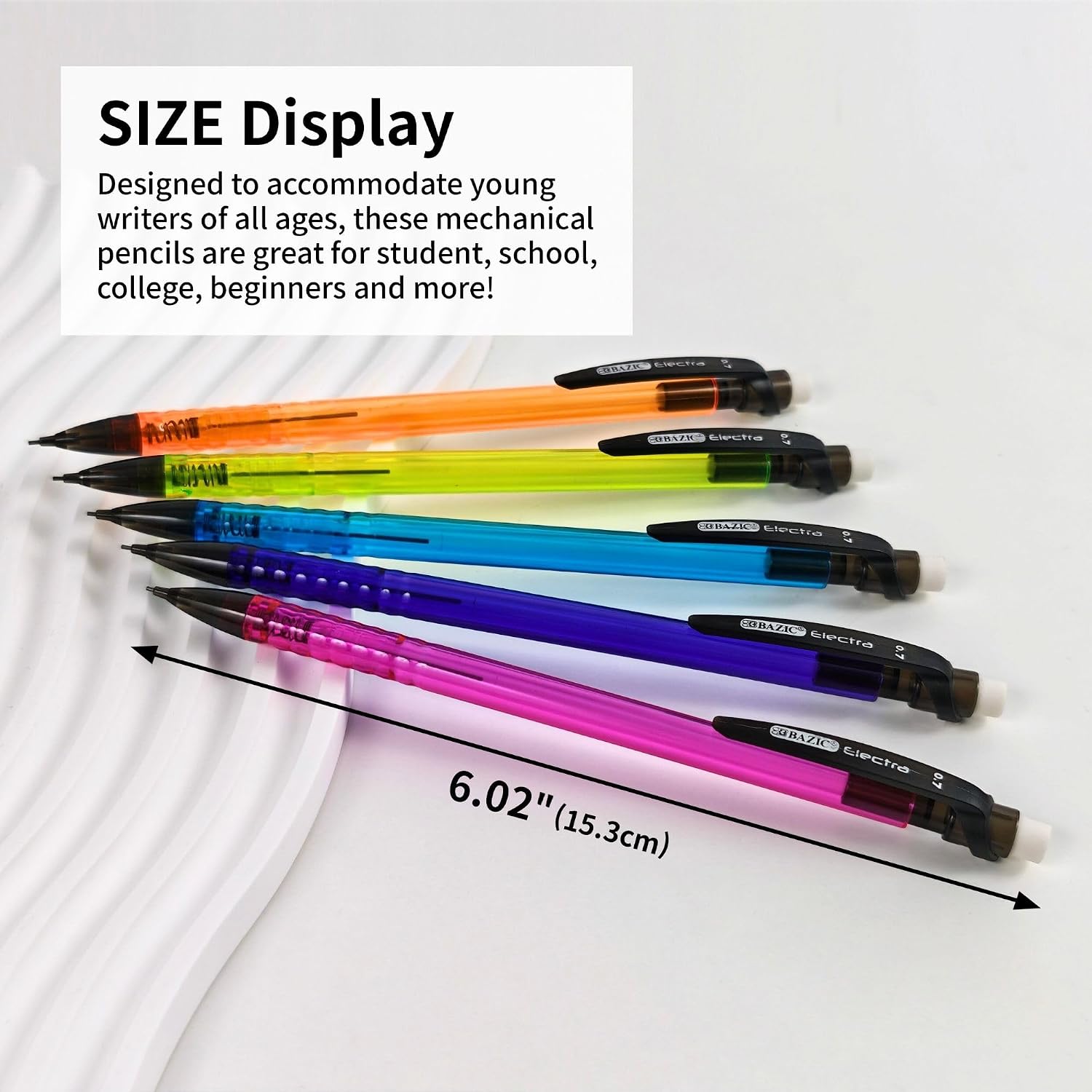 BAZIC Claris 0.7mm Mechanical Pencil (6/Pack)