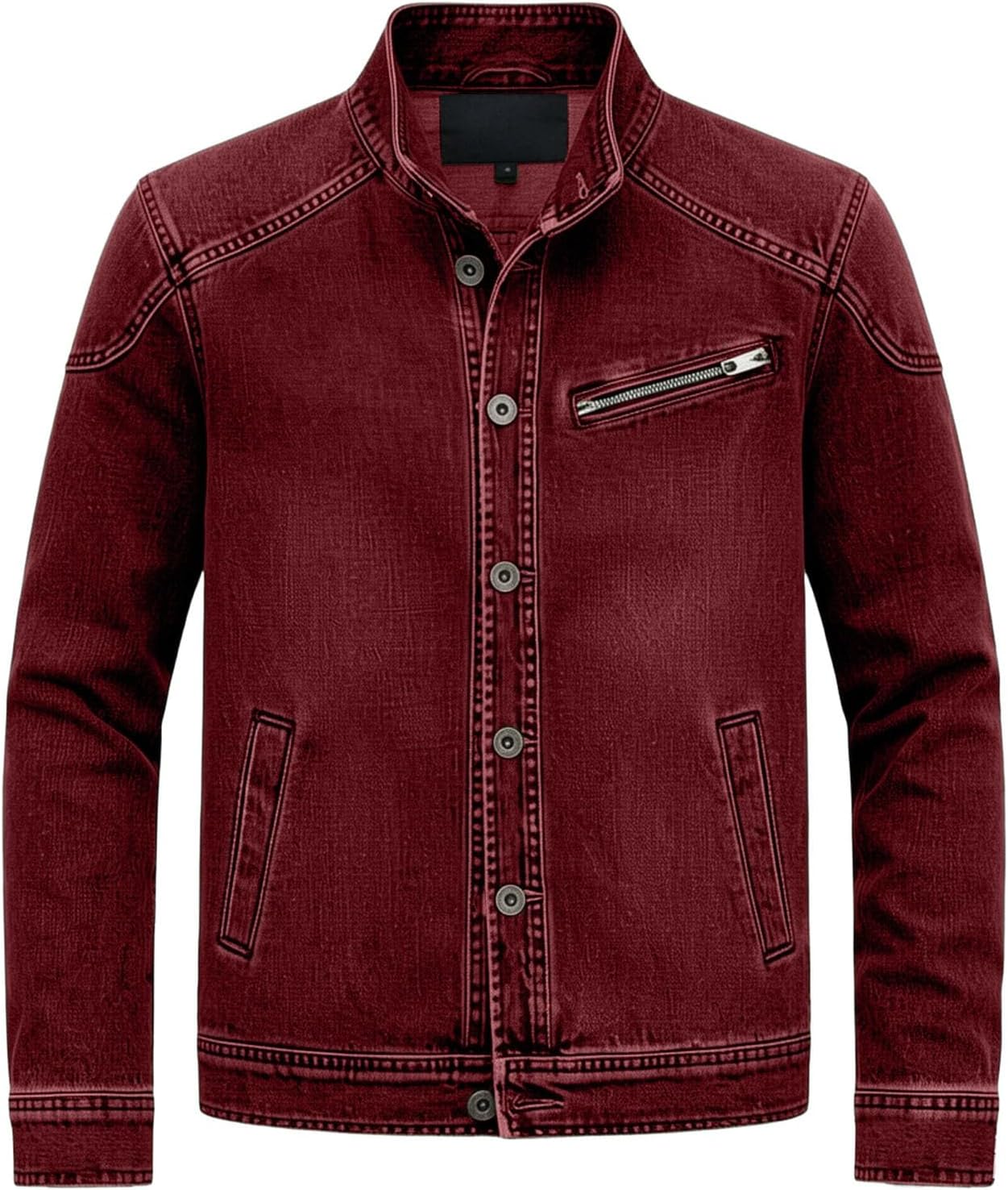 Men's Denim Jacket Jackets Washed Denim Transition Jacket Spring Autumn Jacket Coat Vintage Classic Cargo Coat Slim Fit Jacket Transition Casual Trucker Jeans Outerwear
