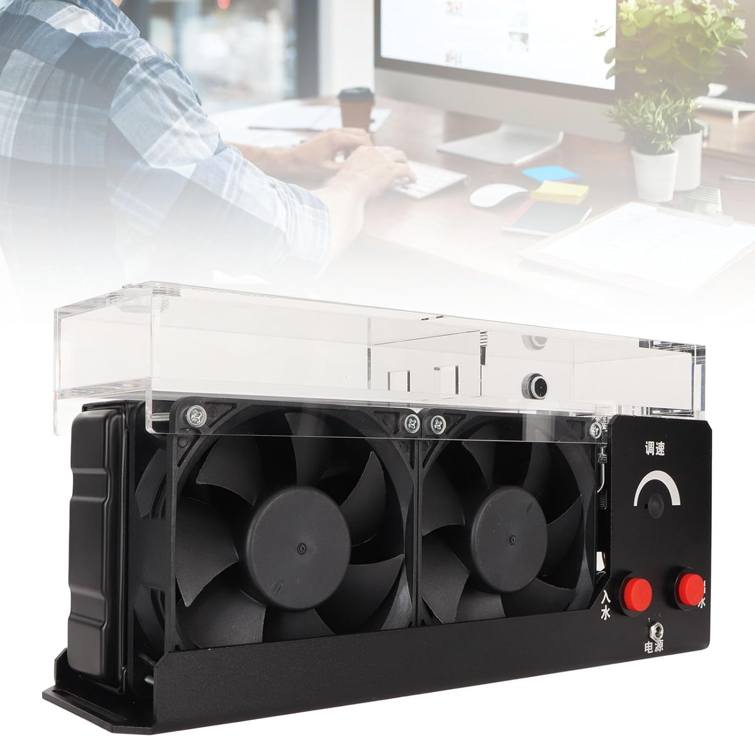 Water Cooling Pump, 12V 25W 1100ML 4000RPM Fan, G1/4 Thread Ceramic Bearing, Easy Installation, Cooling Fans, for PC Water Cooling System