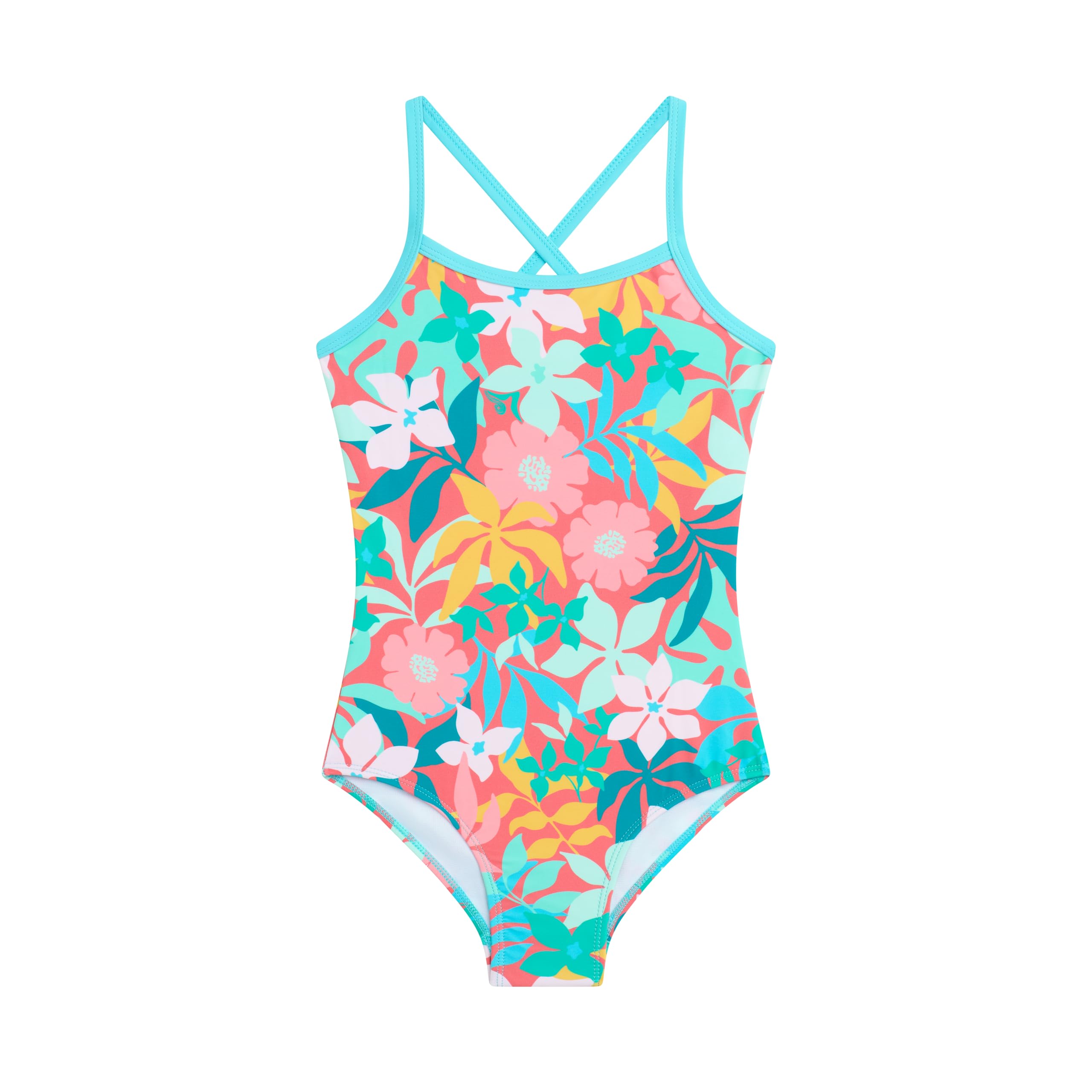Kanu Surf Girls Layla Beach Sport Banded 1 Piece Swimsuit