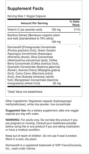 Miniatura 2 de Swanson Creador de colágeno vegano - Con Dermaval - Cabello y piel, salud de las uñas - 60 cápsulas vegetales