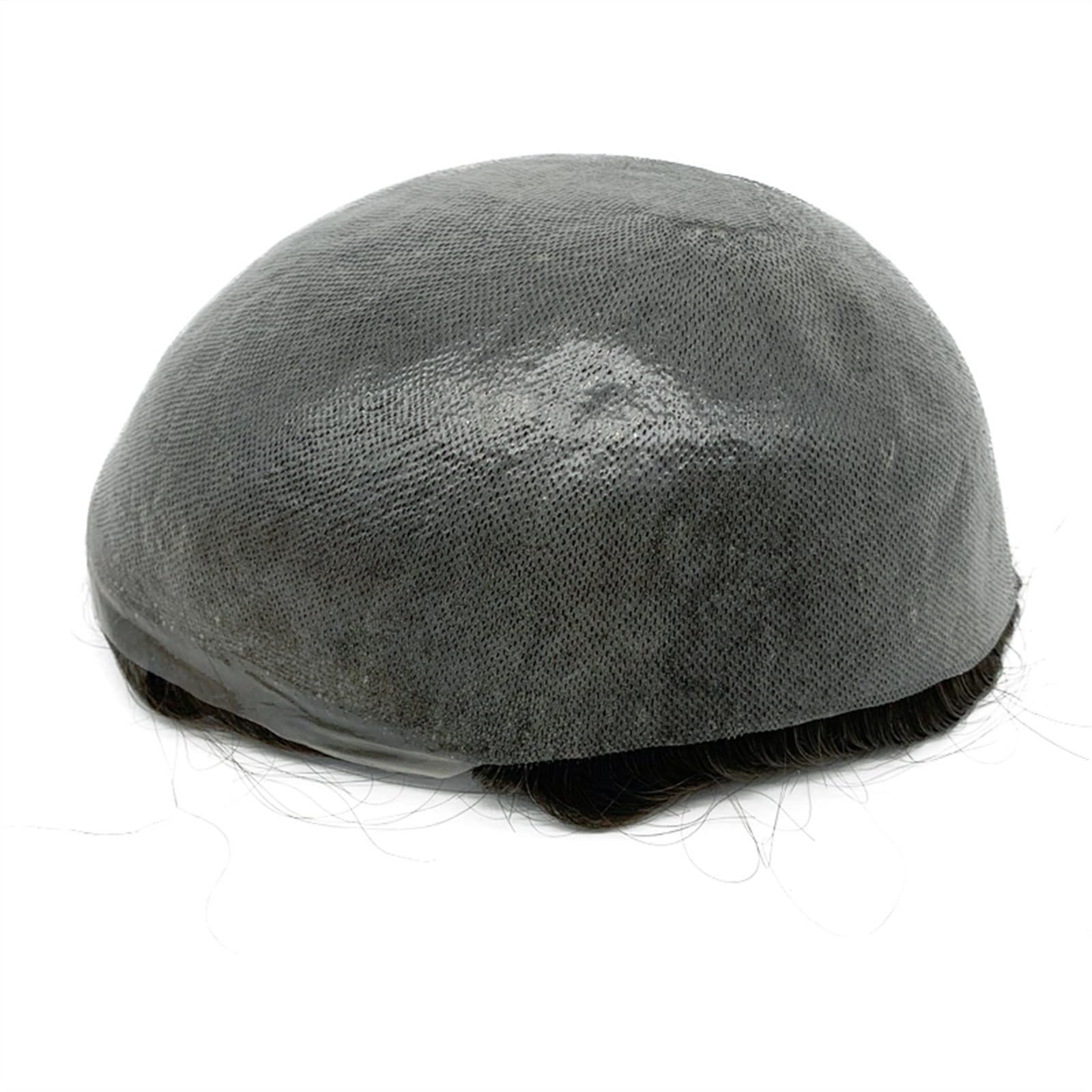 Toupet Hair Proteza włosów dla mężczyzn, 0,08 mm, cienka skóra poliuretanowa podstawa dla mężczyzn, podwójne wiązanie, 8 × 10", 6" systemy wymiany peruk średniej gęstości