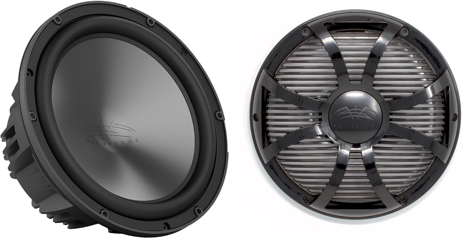 Wet Sounds REVO 10 HP S4 V3 Subwoofer with SW-B Grille V3