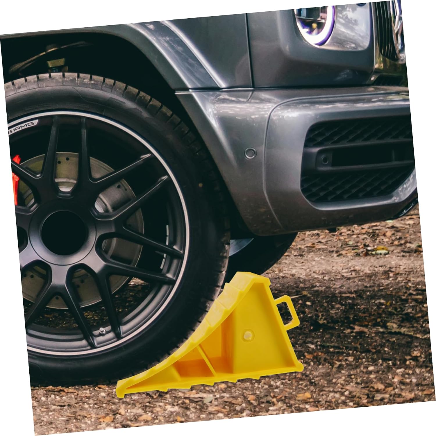2pcs Heavy Duty Wheel Chocks Wheel Chocks Handle Sturdy Abs Material for Trailer Camper Motorhome