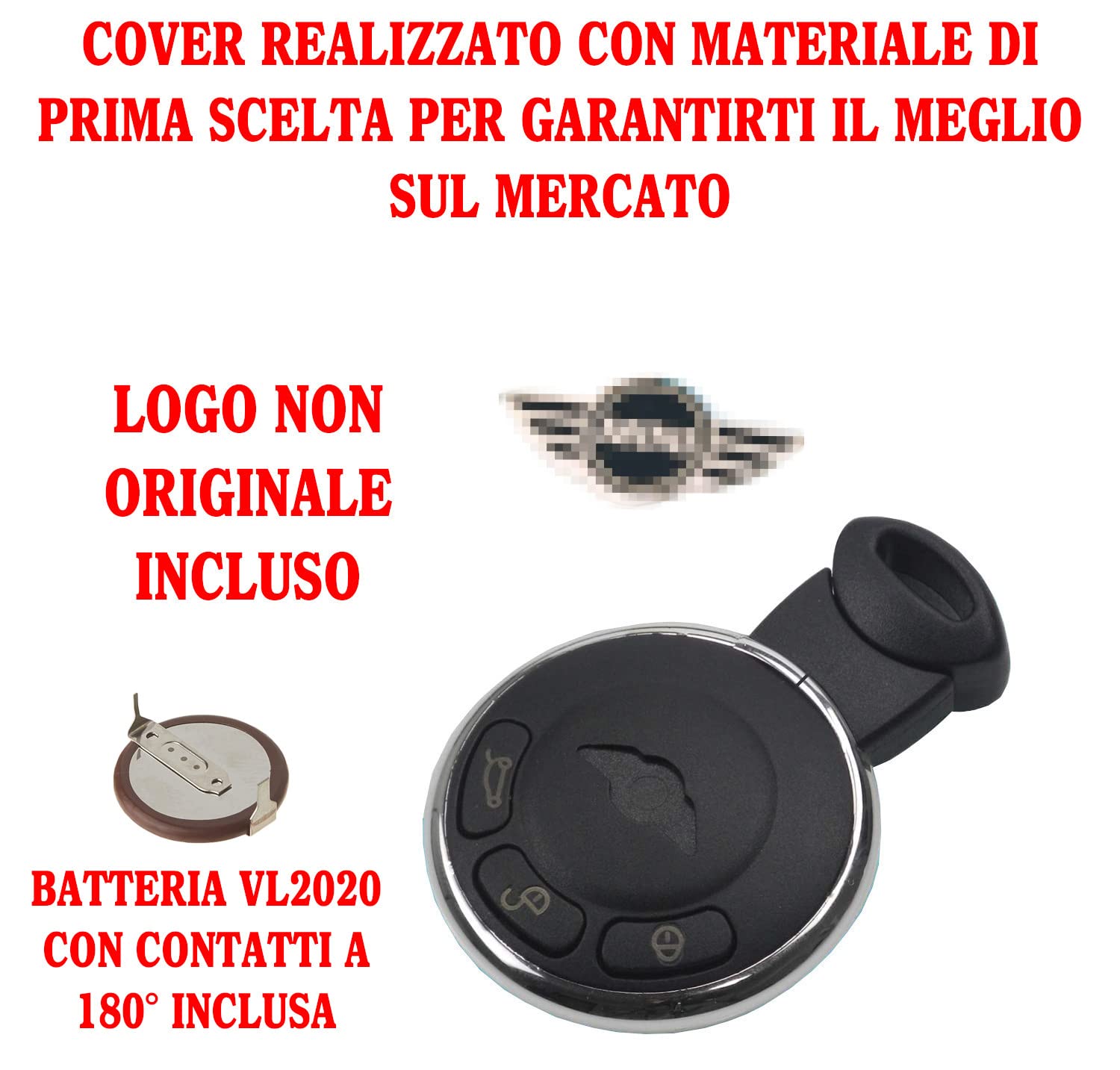 Guscio di riparazione per chiave telecomando a 3 pulsanti per Peugeot, per Partner, Expert, per Citroen, per Berlingo, Dispatch CE0536 VA2 Custodia protettiva per chiave auto