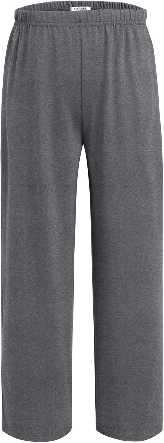 Ekouaer Boys 3 Pack Plaid Lounge Pants with 2 Pockets - Image 3