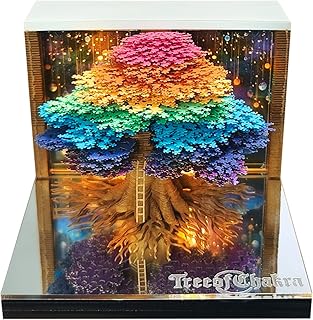 3D Calendar 2026, Timepiece Calendar 2026 with Memo Pad Notepad, Creative Weekly Planner Desk Decoration, Tear-Away 3D Artsy Pads, New Year Gift for Home Office (Battery NOT Included) (Tree of Life)