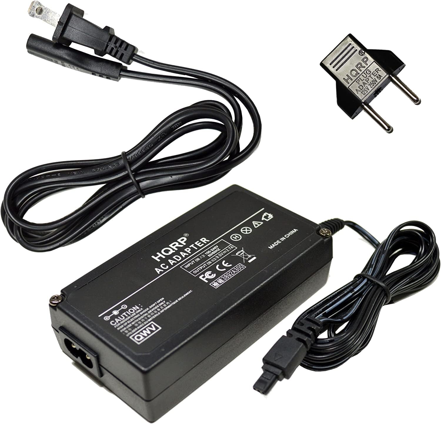 HQRP Replacement AC Adapter/Power Supply Compatible with Canon PowerShot G5, PowerShot G6 Digital Camera - (incl. USA Plug & Euro Adapter)