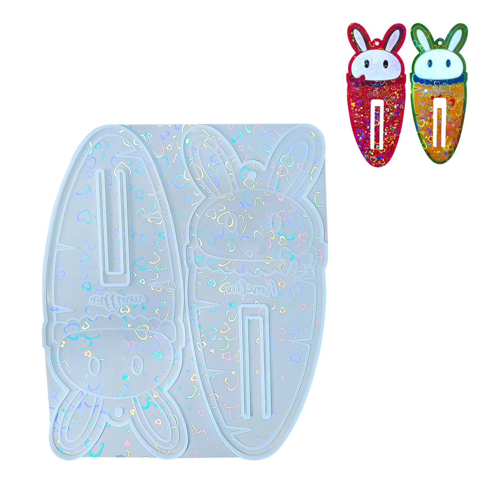 sodeber Detailed Design Silicone for Rabbits Carrot Charm Art Making Cast