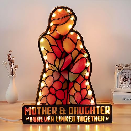 Miniatura 1 de Regalo para hija de mamá, regalos de cumpleaños para hija, regalo de Navidad para madre e hija, día de la madre, graduación decorativa con luz LED,