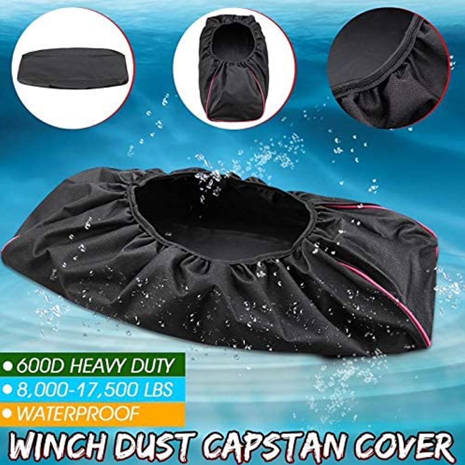 Generic Winch Cover Waterproof Dustproof Winch Cover,Winch Cover Ideal for Electric Winches Indoor Outdoor, Genericwmshx32pf9