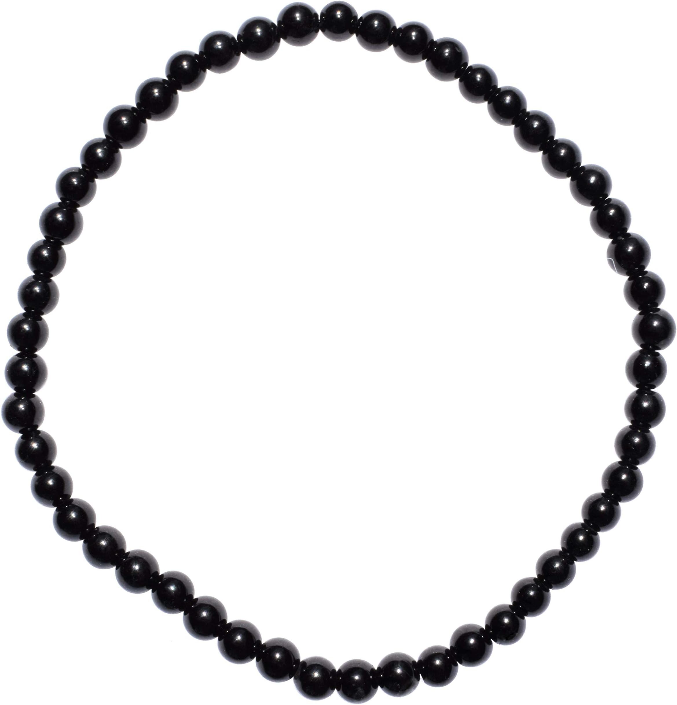 Zenergy GemsCharged Premium Natural Crystal 4mm Bead Bracelet + Moroccan Selenite Charging Crystal