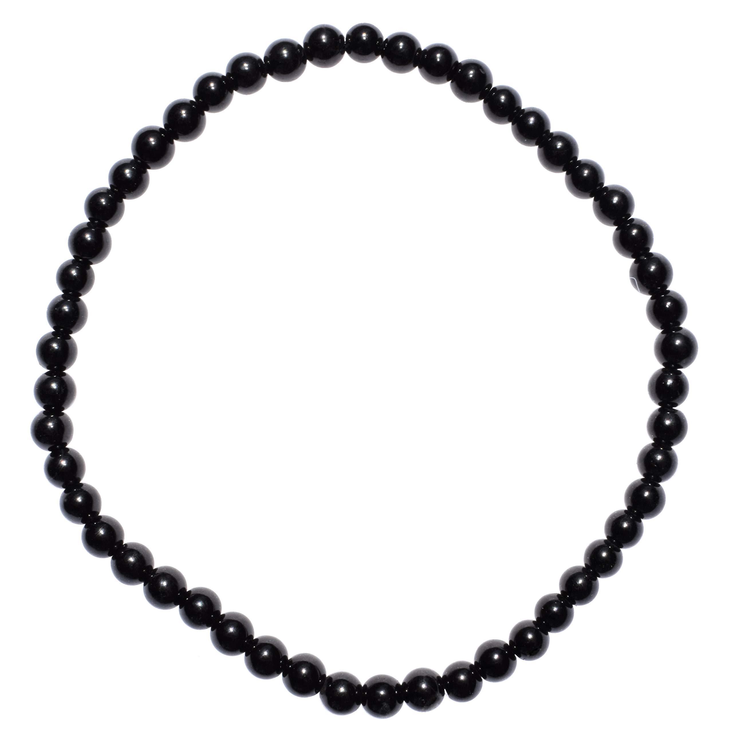 Zenergy GemsCharged Premium Natural Crystal 4mm Bead Bracelet + Moroccan Selenite Charging Crystal