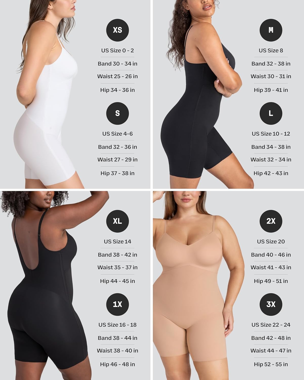 HONEYLOVE Shapewear Low-Back Bodysuit for Women - Targeted Compression Body Shaper - Image 2