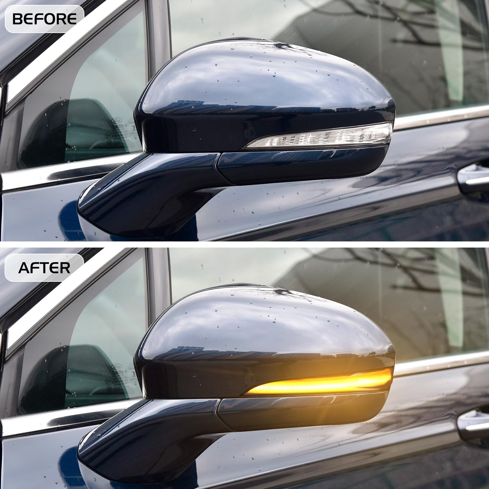 Luces intermitentes LED dinámicas para FORD MONDEO MK5 2014 2015 2016 2017 2018 2019 MK V 5, marcador lateral cromático secuencial luz del espejo intermitente reemplazo