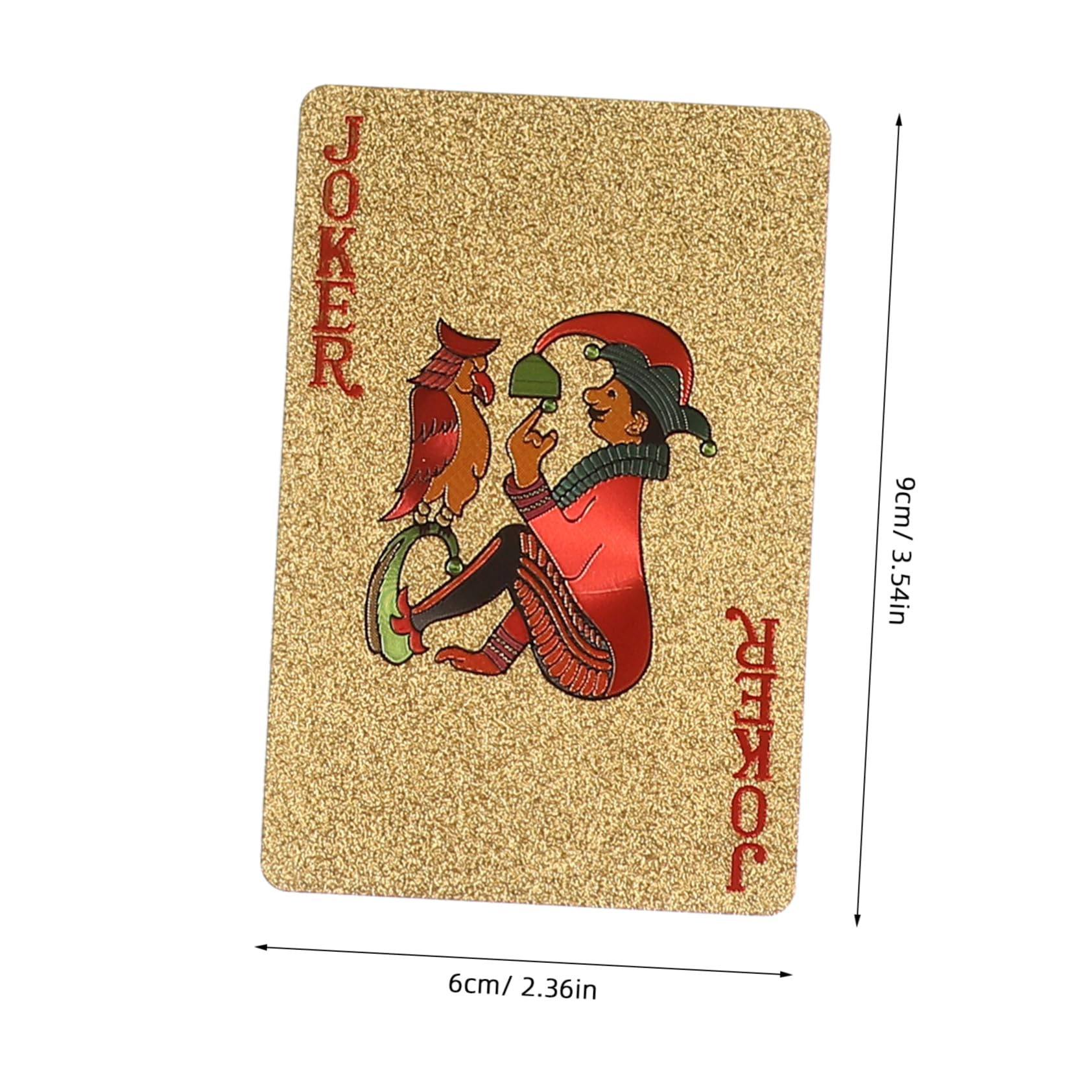 Abaodam 5 Confezioni Di Carte Da Gioco Lamina D'Oro Carte Da Poker Tally Da Gioco Carta Da Gioco Standard Di Partito Puntelli Di Giochi Di Oggetti Di Scena Del