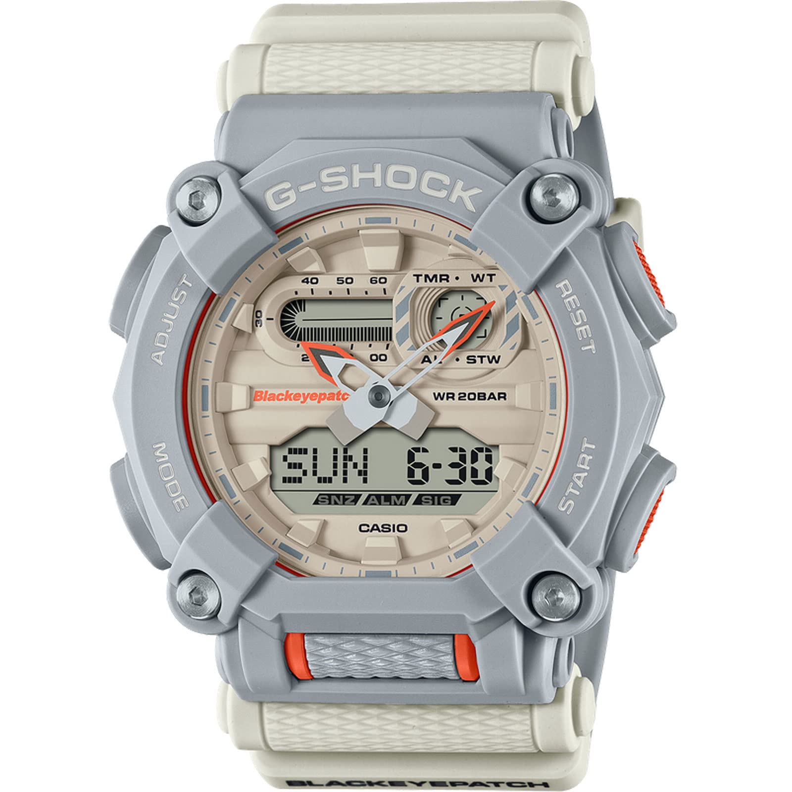 G-Shock by Casio x Black Eye Patch GA900BEP-8A Men's Watch Gray