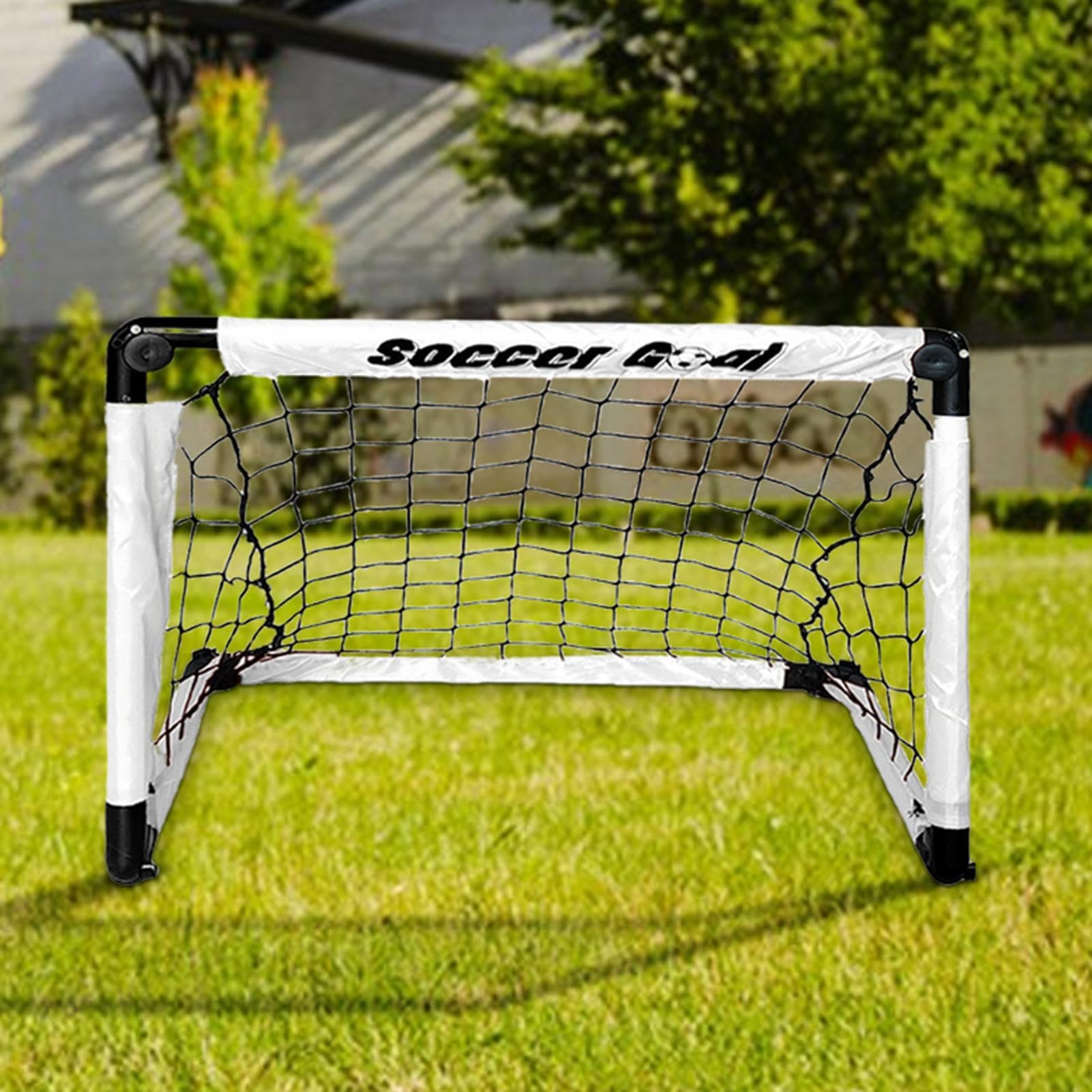 Red de fútbol portátil para niños – Portería de entrenamiento al aire libre con bolsa de transporte | Red ligera de ejercicio de fútbol para patio trasero, parque, entrenamiento deportivo, juegos