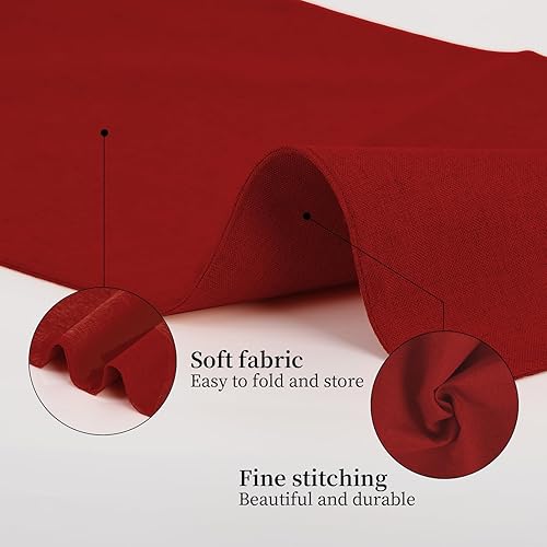 Miniatura 3 de Juego de 6 manteles individuales tipo lino, 19 x 13 pulgadas, doble capa gruesa, sin arrugas, resistente al calor, para comedor, cocina, fiesta