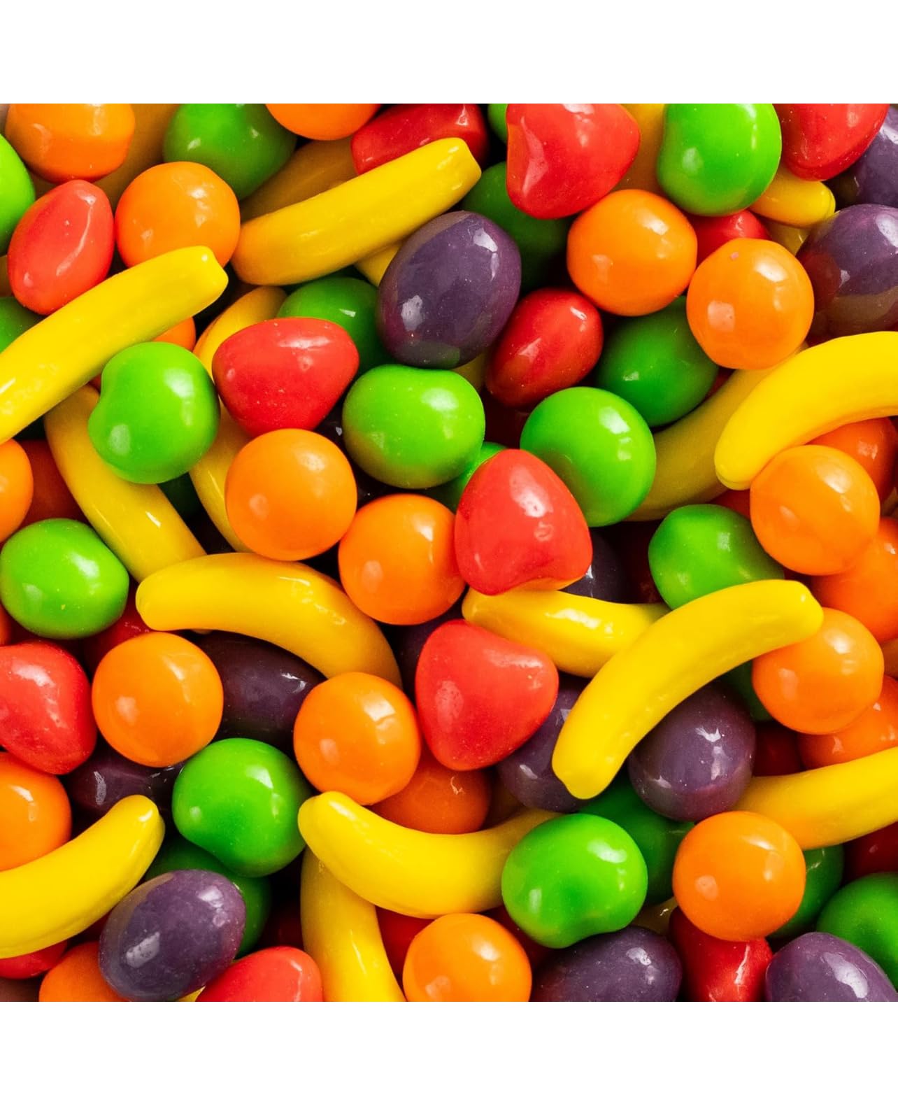 Fruit Candies | Hard Candies - Bulk Candy - 2 Pound - Fruit Shaped Hard Candy - Retro Candy - Unwrapped Candy for Machine Refills - Candies for Candy Buffet