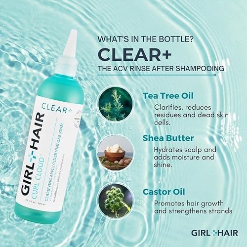 Miniatura 4 de GIRL+HAIR Set de cuidado del cuero cabelludo  ACV enjuague para el cabello + aceite para el cuero cabelludo y el cabello  Vinagre de sidra de
