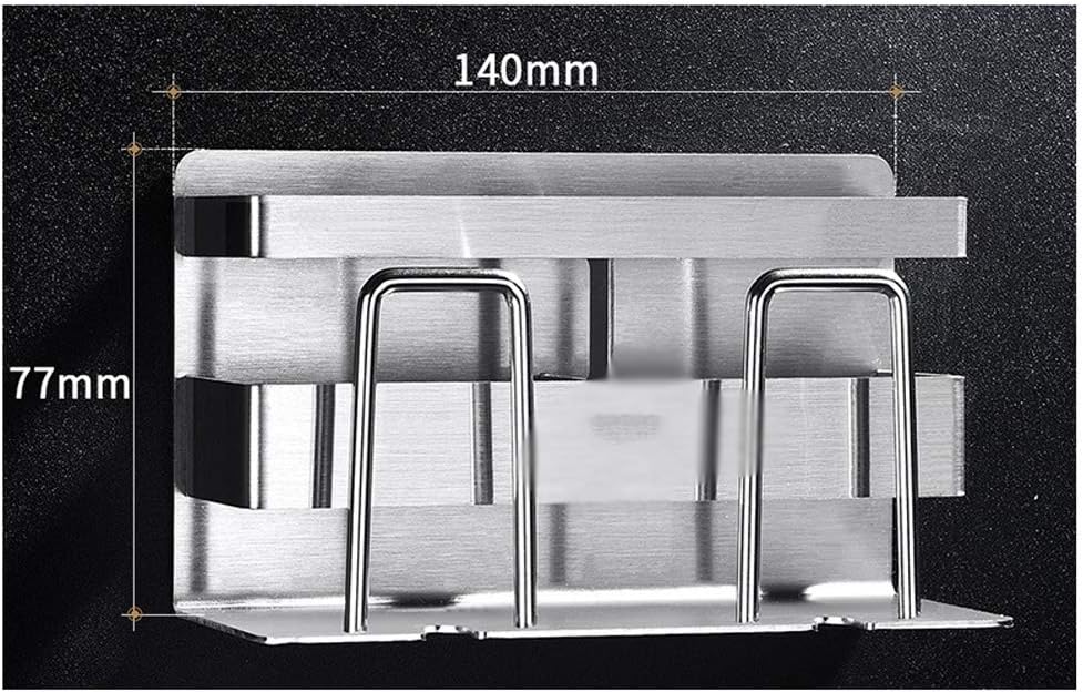 Bathroom Stainless Steel Toothbrush Cup Toothpaste Tube Free Punching Suction Wall Holder