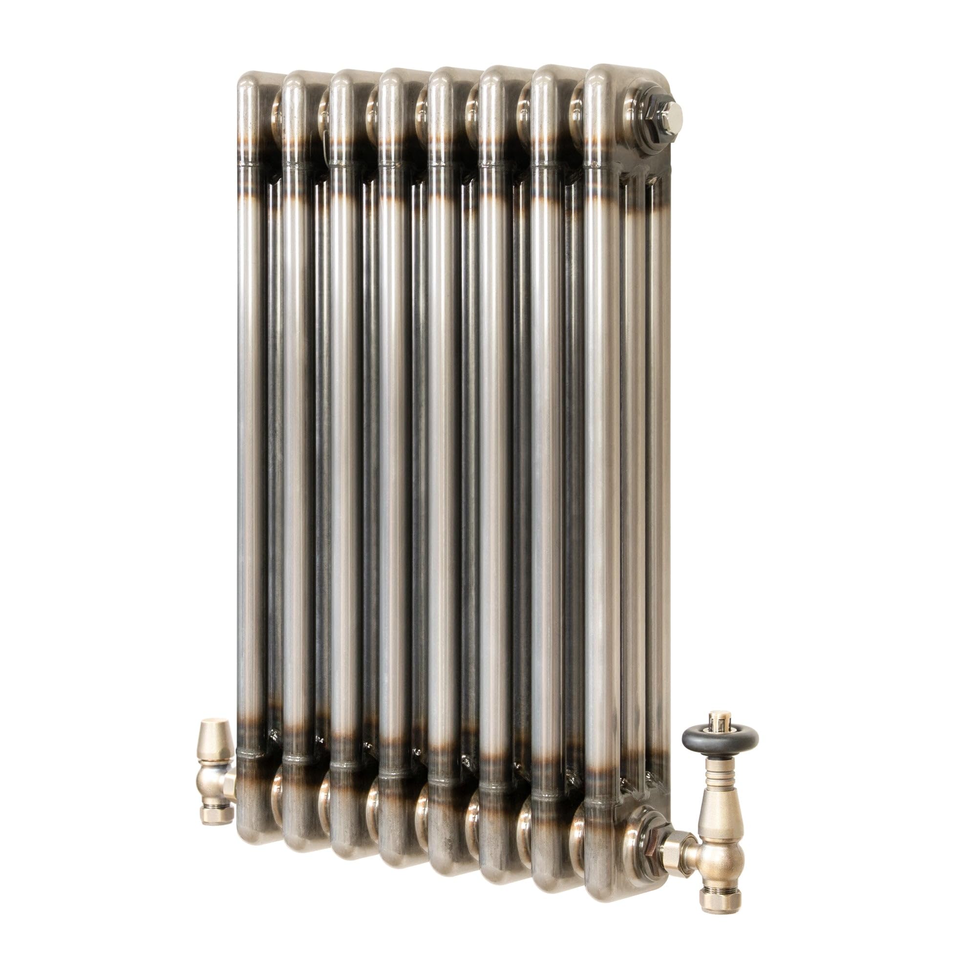 Traditional 3 Column Radiator 300mm x 425mm & TRV Valves Modern