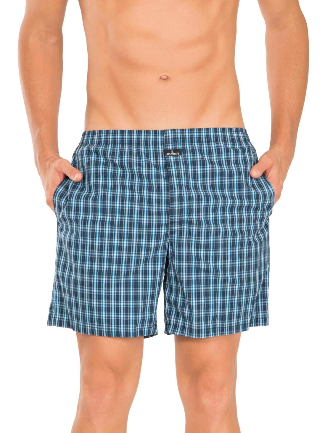 Men's Cotton Boxers (Pack of 2)(1223-0205-C3132_Check C3132_X-Large)(Color May Vary)-image-21