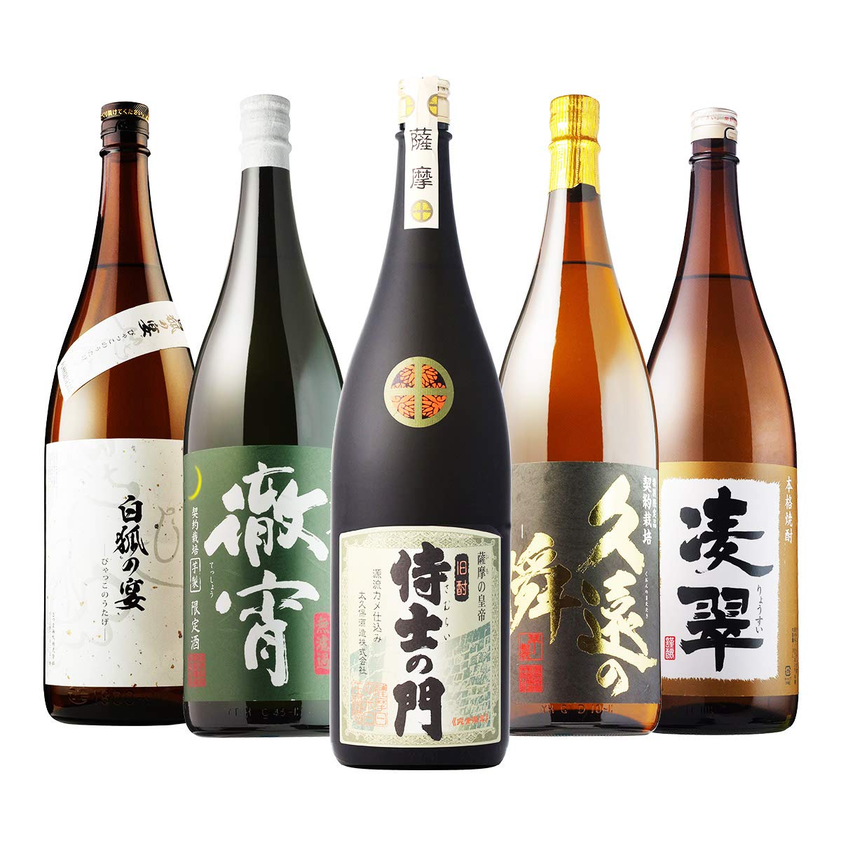 Amazon.co.jp: 侍士の門入り 焼酎5本セット : 食品・飲料・お酒