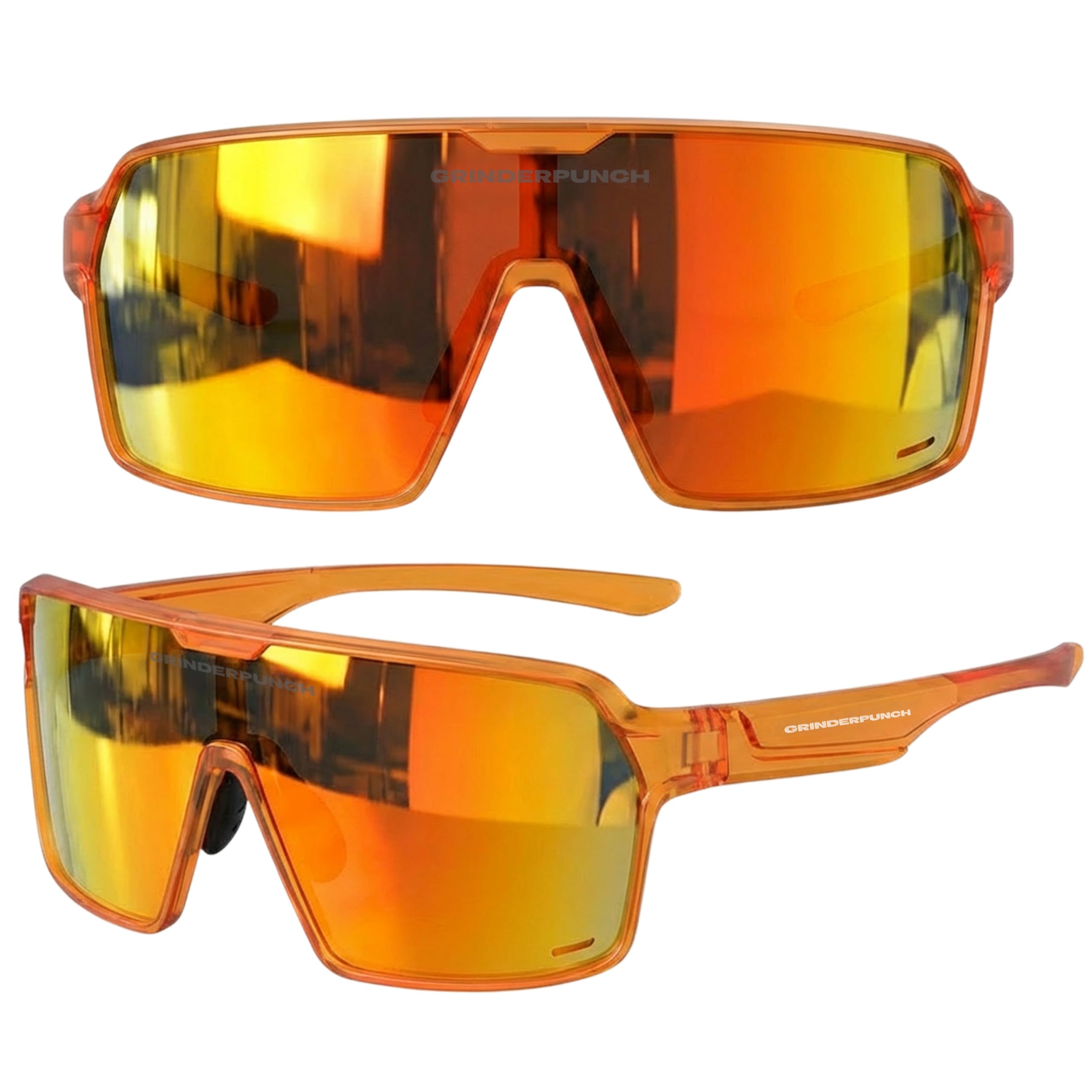 grinderPUNCH Polarisierte Sport Sonnenbrille Für Herren und Damen UV Schutz Für Baseball Pickleball Laufen Wandern Und Radfahren
