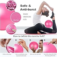 Vista 3 de Pilates Ring and Ball Set Bulk, Pilates Equipment with 12 Inch Pilates Circle Rings, Small Yoga Balls, Resistance Bands, Pilate Essential Kit Bulk
